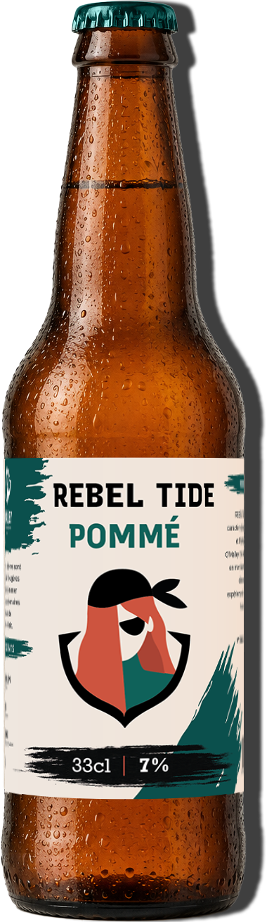 Bouteille de bière saveur pommé Rebel Tide