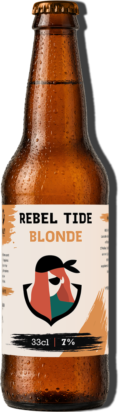 Bouteille de bière blonde Rebel Tide