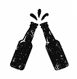 Pictogramme de bières qui trinquent
